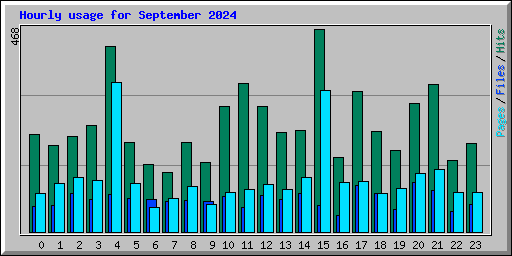 Hourly usage for September 2024