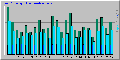 Hourly usage for October 2026